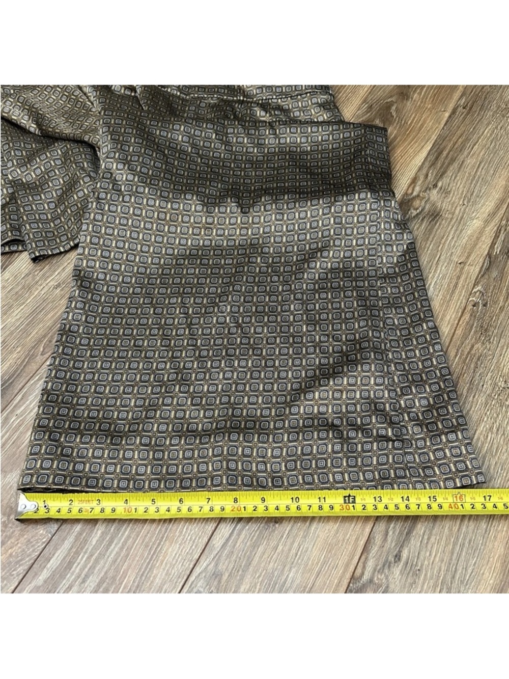 BANANA REPUBLIC Size 8 100% Silk Geometric Wide Leg Palazzo Pants Luxury - Picture 12 of 17